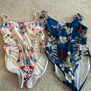 Red Carter One Piece Swim Bundle